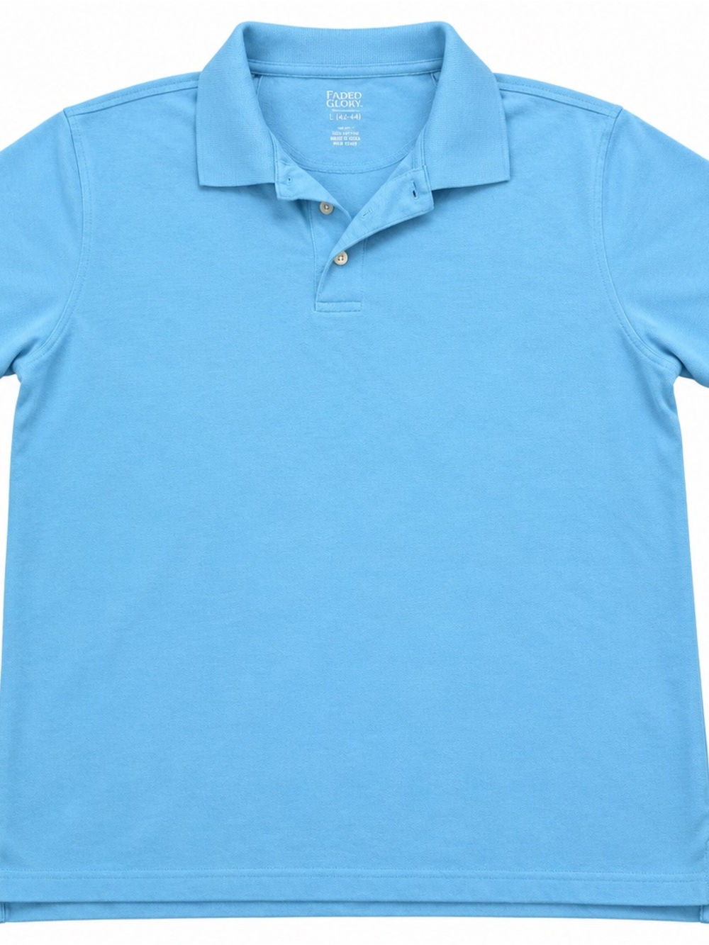 Croft & Barrow Men’s XL Light Blue Pique Polo Shirt Classic Preppy Golf